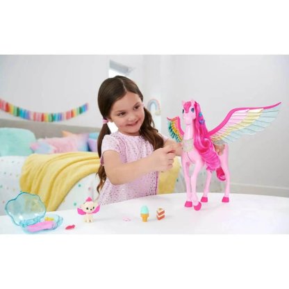 Barbie Sesli ve Işıklı Magic Pegasus ve Aksesuarları HLC40 - Görsel 4