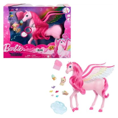 Barbie Sesli ve Işıklı Magic Pegasus ve Aksesuarları HLC40