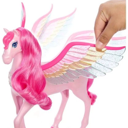 Barbie Sesli ve Işıklı Magic Pegasus ve Aksesuarları HLC40 - Görsel 5